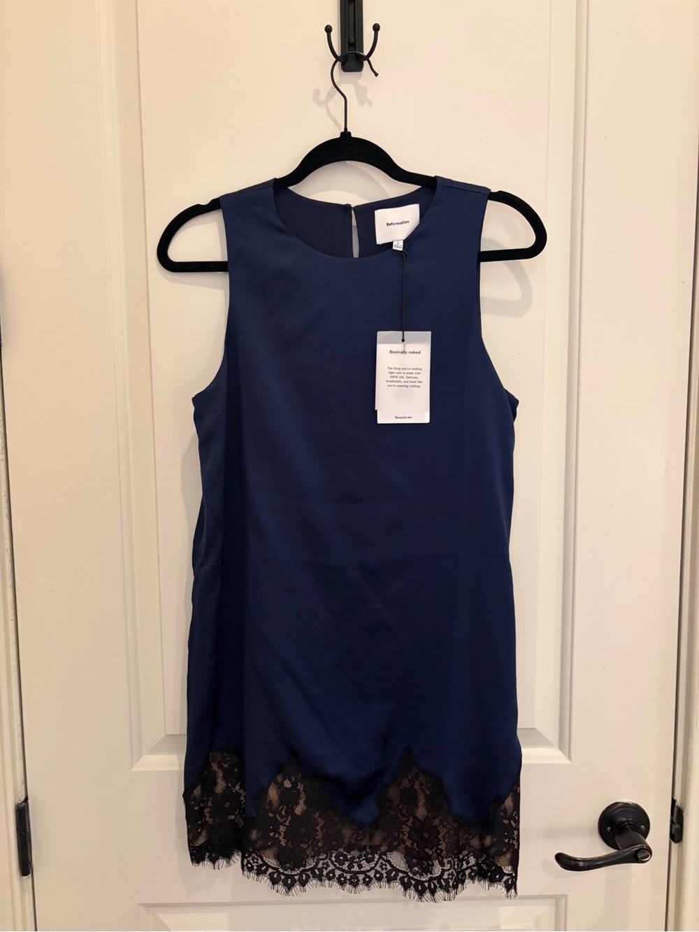 Reformation silk mini dress